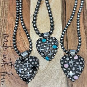 Gorgeous Chimney Butte Sterling Silver Dot & Cross Pendants🥰